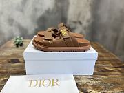 DIORACT SLIDE Deep Beige Lambskin KCQ718LAB_S06T - 6