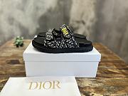 DIORACT SLIDE Black Embroided  - 6