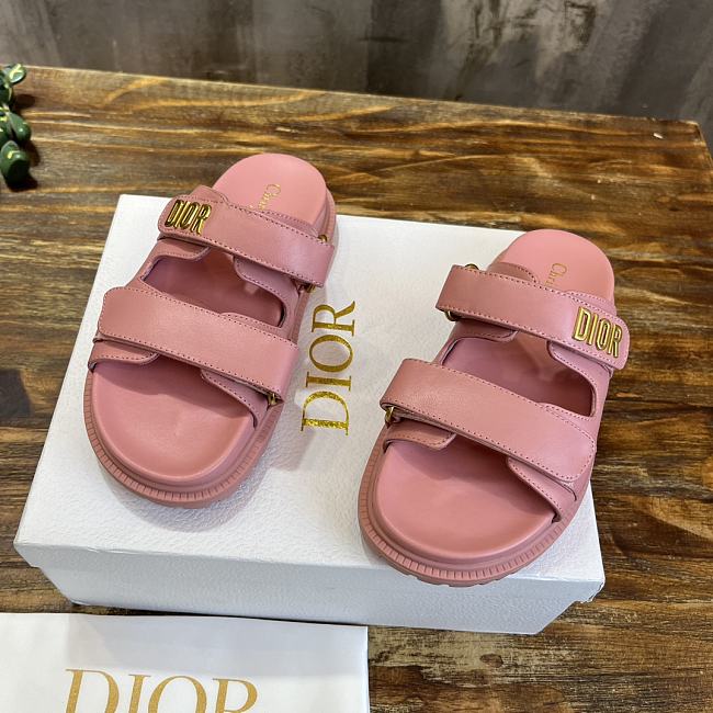DIORACT SANDAL Pink Lambskin KCQ547LAB_S62P - 1