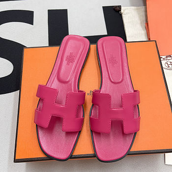 Hermes Oran sandal Rose Magenta H202272Z 75345