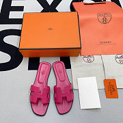Hermes Oran sandal Rose Magenta H202272Z 75345 - 2