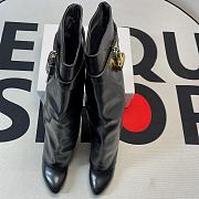 Givenchy Shark Lock Boots In Leather Black BE702NE1NG-001 - 2