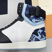 LV trainer sneaker blue high top - 6