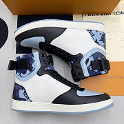 LV trainer sneaker blue high top - 5
