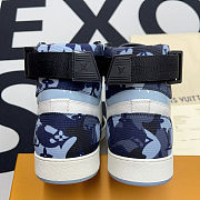 LV trainer sneaker blue high top - 3
