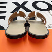 Hermes Leather Sandal Beige - 6