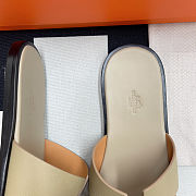 Hermes Leather Sandal Beige - 5