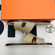 Hermes Leather Sandal Beige - 3