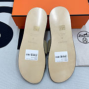 Hermes Leather Sandal Beige - 2