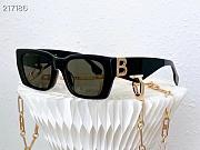 Burberry Poppy Dark Grey Rectangular Ladies Sunglasses BE4336 392887 53 - 4
