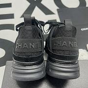 Chanel Black Suede Low Sneaker  - 2