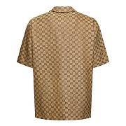 Gucci Summer GG supreme linen blend shirt - 3