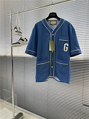 DENIM SHIRT WITH G PATCH  - 1