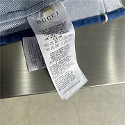 DENIM SHIRT WITH G PATCH  - 5