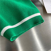 EQUESTRIAN COTTON WOOL JACQUARD POLO - 4