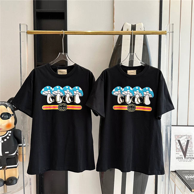 GUCCI COTTON JERSEY T-SHIRT WITH PRINT - 1