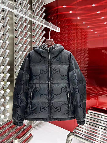 GUCCI Jumbo Gg Canvas Jacket In Schwarz