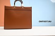 Fendi Sunshine Medium Brown leather shopper - 5