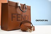 Fendi Sunshine Medium Brown leather shopper - 6