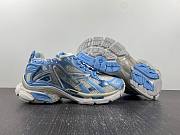 Balenciaga Lace Up Runner Sneaker Blue 677403 W3RB2 9744 - 4