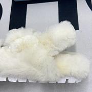 Prada White Fur Sandal - 5