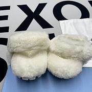 Prada White Fur Sandal - 4