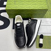 Gucci Black Leather Rhyton Sneaker  - 1