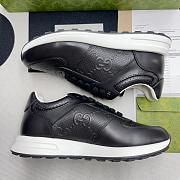 Gucci Black Leather Rhyton Sneaker  - 3