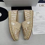 Dior Granville Espadrilles with Gold-Toned Metallic Thread - 3