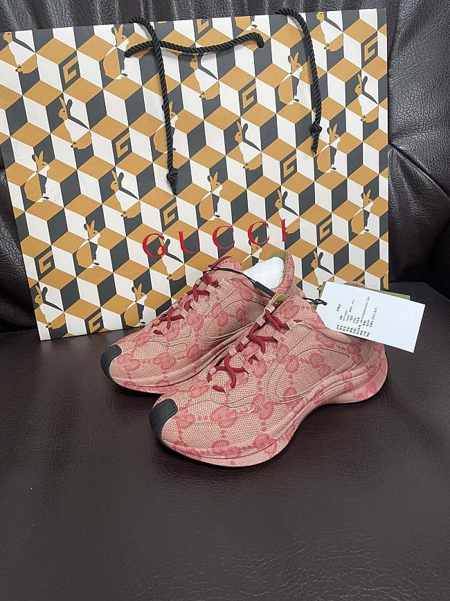 Gucci Pink Rhyton Sneaker - 1