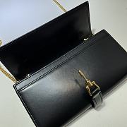GUCCI JACKIE 1961 CHAIN WALLET BLACK LEATHER 652681 14J0G 1000 - 5