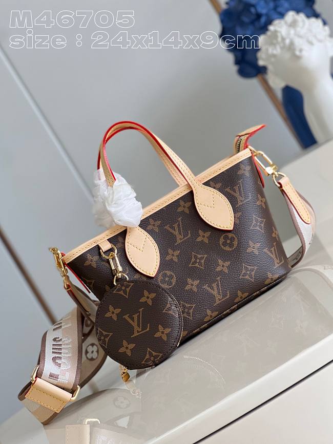 Louis Vuitton Neverfull BB Bag M46705 Size 24x14x9cm - 1