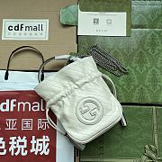 GUCCI BLONDIE MINI WHITE BUCKET BAG 760313 AACP7 9022 - 1