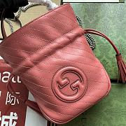 GUCCI BLONDIE MINI BUCKET BAG PINK LEATHER 760313 AACP7 6701 - 2