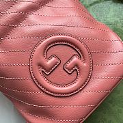 GUCCI BLONDIE MINI BUCKET BAG PINK LEATHER 760313 AACP7 6701 - 5
