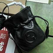 GUCCI BLONDIE MINI BUCKET BAG BLACK LEATHER 760313 AACP7 1000 - 5