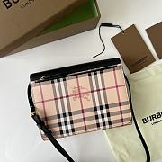 Burberry Check E-canvas and Leather Crossbody Bag 80379151 - 4