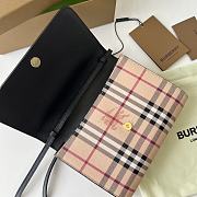 Burberry Check E-canvas and Leather Crossbody Bag 80379151 - 3