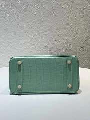 Hermes Birkin Jaune Bougeon Matte Porosus Croc Mint 30CM - 5