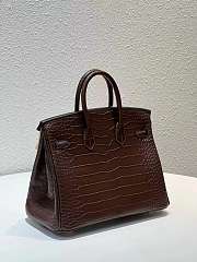HERMÈS HAVANE MATTE POROSUS CROCODILE BIRKIN 30 - 5
