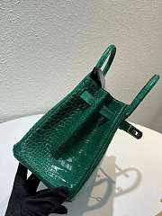 Hermès Malachite Matte Alligator Birkin 25 Gold Hardware, 2021 - 3