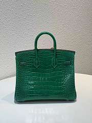 Hermès Malachite Matte Alligator Birkin 25 Gold Hardware, 2021 - 4