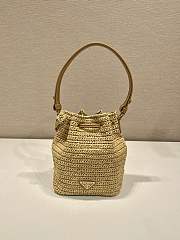 Prada Crochet and Leather Mini-Bucket 19x15x10cm - 2
