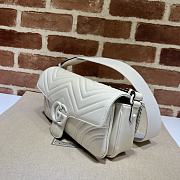 GG MARMONT MATELASSÉ WHITE SHOULDER BAG - 4
