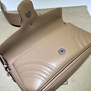 GG MARMONT MATELASSÉ BEIGE SHOULDER BAG - 3