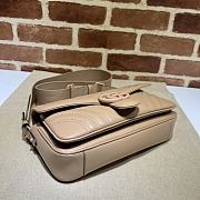 GG MARMONT MATELASSÉ BEIGE SHOULDER BAG - 4