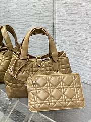 MEDIUM DIOR TOUJOURS BAG Medium Tan Macrocannage Calfskin M2821OSHJ_M53U - 6