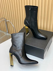 Saint Laurent 'auteuil' Heeled Ankle Boots - 2