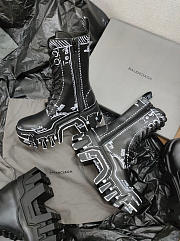 Balenciaga Bulldozer lace-up ankle boots - 4