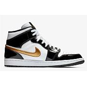 Air Jordan 1 Mid Patent 'Black Gold' 852542-007 - 6